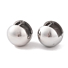 Non-Tarnish Round 304 Stainless Steel Hoop Earrings for Women EJEW-E311-06P-1