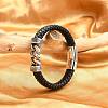 Braided Leather Cord Bracelets for Men BJEW-Z081-18P-2