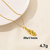 304 Stainless Steel Knot  Pendant Necklaces VH1834-10-1