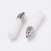Natural White Jade Pointed Pendants LS-G-P309-13-2