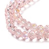 Electroplate Glass Beads Strands EGLA-A034-T4mm-L18-3