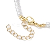 Brass Micro Pave Grade AAA Cubic Zirconia Letter Pendant Necklaces NJEW-JN04771-22-5