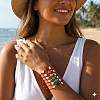 6Pcs Plastic Imitation Pearl Charm Bracelets GR7958-7-1
