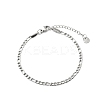 Non-Tarnish Stainless Steel Figaro Chain Bracelet LS-PW-WG50942-01-1