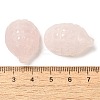 Natural Rose Quartz Carved Hedgehog Statues Ornament DJEW-C019-03D-3