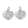 Rack Plating Brass Micro Pave Clear Cubic Zirconia Pendants KK-Z039-16P-1