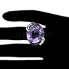 Oval Brass Micro Pave Cubic Zirconia Finger Rings for Women FS-WGFFB9D-01-4