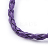 Trendy Braided Imitation Leather Bracelet Making BJEW-S076-M-3