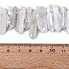 Spray Painted Electroplate Natural Quartz Crystal Points Beads Strands G-Q610-02J-4