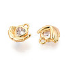 Brass Pave Cubic Zirconia Charms KK-N263-100G-2
