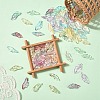 100Pcs Baking Paint Transparent Glass Pendants GLAA-YW0004-81A-4