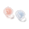 Frosted Transparent Acrylic Beads OACR-A032-17-2