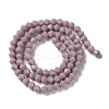 Opaque Solid Color Imitation Jade Glass Beads Strands GLAA-F029-P4mm-13-2