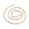 Natural Gold Rutilated Quartz Beads Strands G-C009-B17-3