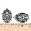 Tibetan Style Alloy Pendants AL-CBA2376-07AS-3