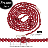 Round Wooden Beaded Garland for Christmas Tree Decoration AJEW-WH20019-63-2