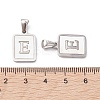 304 Stainless Steel Pave Shell Pendants STAS-G327-01P-E-3