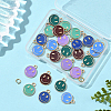 24Pcs 6 Colors Alloy Enamel Charms ENAM-FP0001-65-6