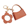1Pc Portable Imitation Leather Bag Keychain AJEW-CL0001-64A-1
