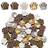 50Pcs 5 Colors Tibetan Style European Beads MPDL-SC0001-09-1