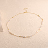 Natural Freshwater Pearl Nuggets & Glass Beaded Necklaces for Women FS-WG15240-03-1