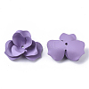 Spray Painted Eco-Friendly Beads Caps IFIN-R242-02B-NR-2