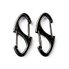 Zinc Alloy Double Snap Hook Spring Keychain Clasps FIND-WH0155-013B-1
