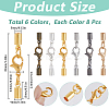 48Pcs 6 Colors Brass Lobster Claw Clasps KK-SC0005-86-2