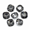 Pointed Back Glass Rhinestone Cabochons RGLA-T032-12x12mm-07-1
