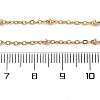 PVD Vacuum Plating 304 Stainless Steel Cable Chains Necklaces MAK-L015-41G-3