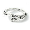 Snake Alloy Finger Rings RJEW-K275-89AS-2