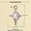 Zinc Alloy with Clear Glass Pendants GL-OY001-06P-2