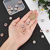 20Pcs 2 Colors Brass Beads RB-AR0001-07-3