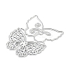 Carbon Steel Cutting Dies Stencils DIY-P076-33-5