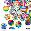 Glass Cabochons GGLA-R040-25mm-04-2