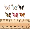 24Pcs 6 Colors Alloy Glass Connector Charms FIND-FS0003-51-5