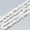 Natural White Jade Beads Strands X-G-S315-42-1