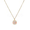 Girl's 304 Stainless Steel Enamel & Plastic Pearl Pendant Necklaces & Stud Earrings Sets WG1BA9D-02-3