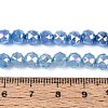 Anti-Tarnish Electroplate Glass Beads Strands GLAA-N064-6mm-10-4