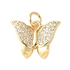 Brass Micro Pave Cubic Zirconia Pendants KK-D357-07A-G-1