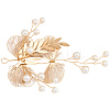 Alloy with Plastic Pearl Ornament Accessories FIND-WH20030-11C-G-6