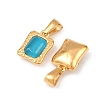 304 Stainless Steel with Cubic Zirconia Charms STAS-B116-05G-2