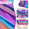 Rainbow Color Polyester Fabric DIY-WH0569-80B-4