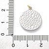 304 Stainless Steel Crystal Rhinestone Pendants STAS-E550-24G-3