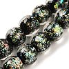 Handmade Dichroic Foil Glass Beads Strands DICH-U001-06C-1