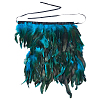 Gothic Style Natural Feather Cape AJEW-WH20067-017A-6