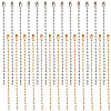 200Pcs 2 Colors Iron Ball Chains with Connectors IFIN-SP0001-15-1