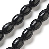Natural Black Jasper Beads Strands G-B106-B17-01-1