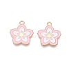 Light Gold Plated Alloy Enamel Pendants PALLOY-N176-28C-RS-1