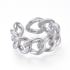 Brass Cuff Rings RJEW-K232-19P-2